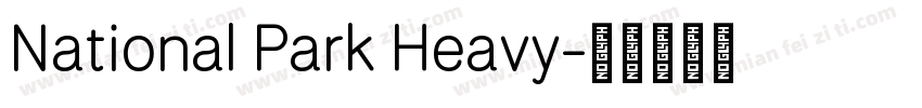 National Park Heavy字体转换